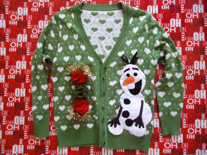 an ugly holiday sweater.