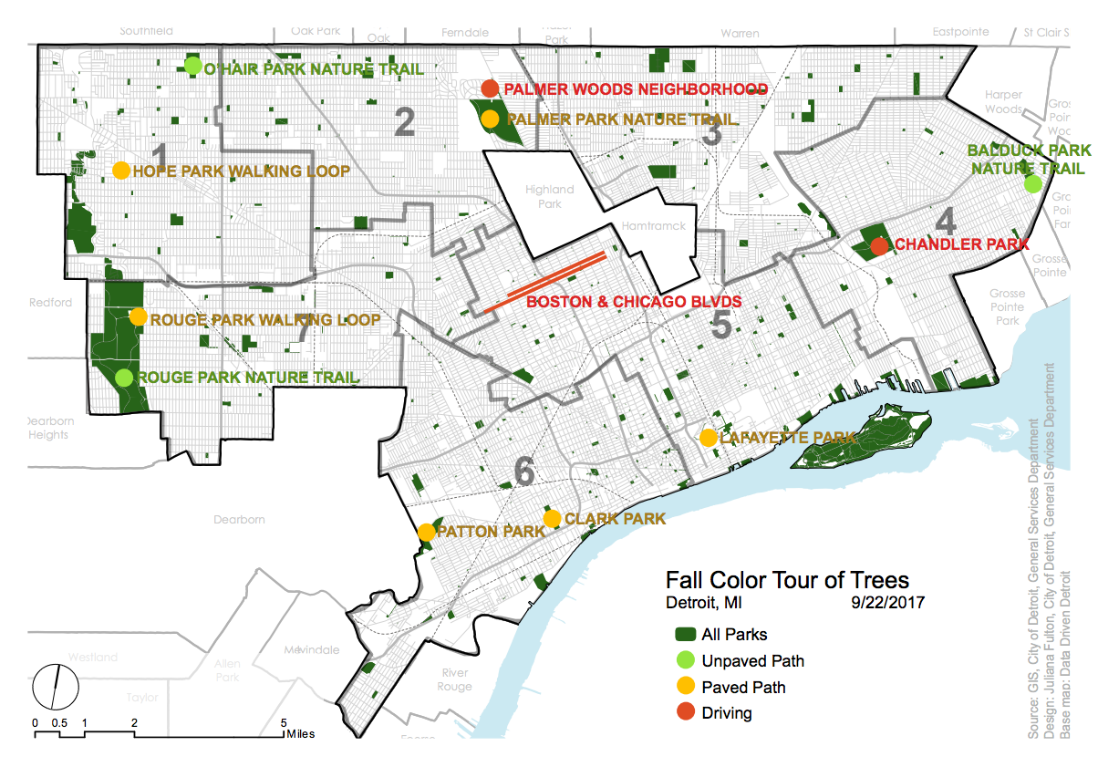 map of seasonal change